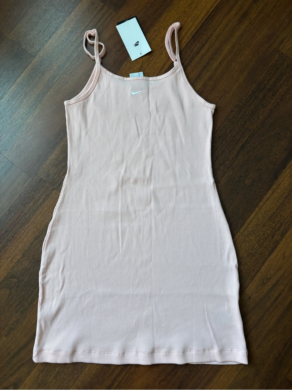 Nike Pink Ribbed Tank Dress